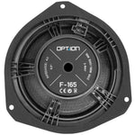 OPTION F-165 – Kit Haut-Parleurs 2 Voies 16,5 cm | 50 W RMS | 4 Ohms | Plug & Play OPTION