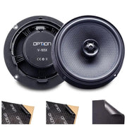 OPTION SET-190 – Haut-parleurs arrière pour VW Polo VI (AW) | Plug & Play + Isolation