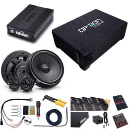 OPTION SET-197 – Système audio pour VW Polo VI (AW) | Amplificateur DSP6 + Subwoofer Pulse 8P + Haut-parleurs Front | V2 | Plug & Play