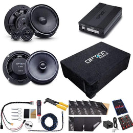 OPTION SET-198 – Système audio pour VW Polo VI (AW) | Amplificateur DSP6 + Subwoofer Pulse 8P + Haut-parleurs Front et Arrière | V3 | Plug & Play
