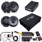 OPTION SET-198 – Système audio pour VW Polo VI (AW) | Amplificateur DSP6 + Subwoofer Pulse 8P + Haut-parleurs Front et Arrière | V3 | Plug & Play OPTION