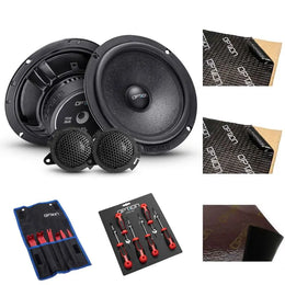 OPTION SET-270 – Haut-parleurs pour Opel Vivaro C (Avant/Arrière) avec Isolation et Accessoires | Plug & Play OPTION