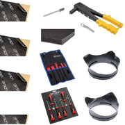 OPTION SET-344 – Haut-parleurs avant VW T6 | PRO-Edition | HD-Sound avec grille design, isolation de porte & outils | Plug & Play OPTION