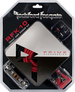ROCKFORD RFK10 – Kit de Câblage Amplificateur – 10 mm² – 60A – RCA 5m Rockford